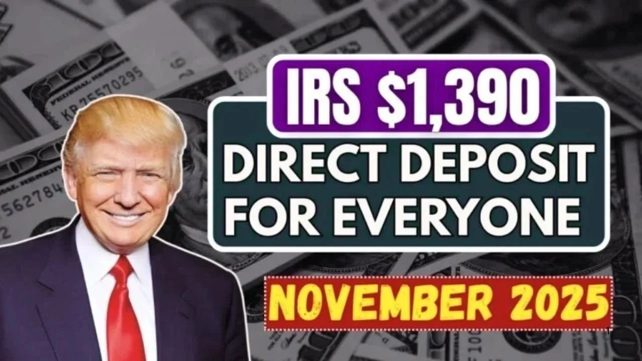IRS $1,390 Relief Payment for November 2025: Eligibility, Deposit Dates & How to Get Your Money Fast